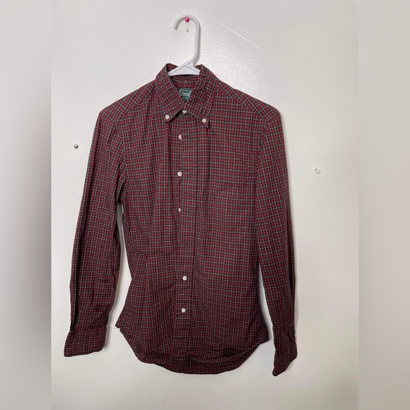 Mens Gitman Bro Vintage Shirt Flannel Red  button down, size extra small - Picture 8 of 11
